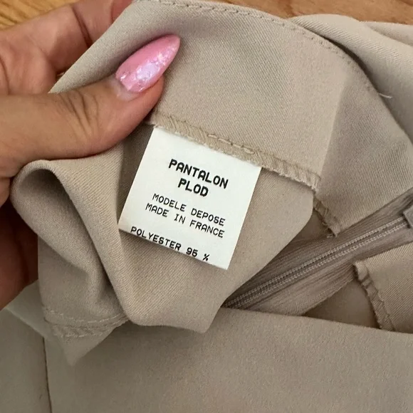 NWT Vintage low rise Bisou Bisou Cream Flare Pants - Picture 5 of 6